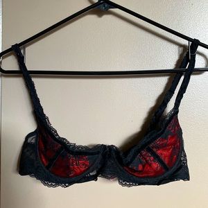Agent Provocateur Red and Black Bra 32D